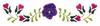 Pansy and Heart Border