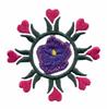 Pansy & Heart Circle