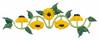 Five Sunflower Border