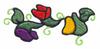 Bold Bordered Sweet Peas