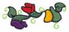 Bold Bordered Sweet Peas Large