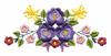 Hollyhock and Petunia Bouquet