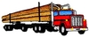 Long Logging Truck