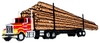 "Logging Truck, long load"