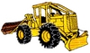 Skidder with Logs