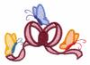 Butterflies and Bow ( Trapunto )