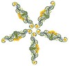 Large Spiral Daffodil (Square Hoop)