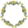 Large Circle Daffodil (Square Hoop)