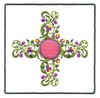 Large Circle Bouquet with Border (Square Hoop)