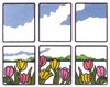 Tulip Window Scene (Square Hoop)