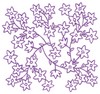 Outline Flower Cluster (Square Hoop)