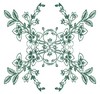 Floral Array (Square Hoop)