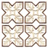 Large Quilt Corners #4 (Square Hoop) ( Applique )