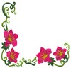 Flowers and Vines (Square Hoop)