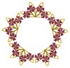 Full Floral Circle (Square Hoop)