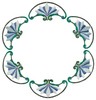Floral Circle (Square Hoop)