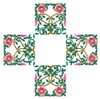 Four Rose Squares (Square Hoop)