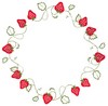 Strawberry Circle (Square Hoop)