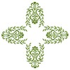 Four Point Floral Vase Design (Square Hoop)
