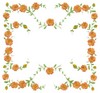 Floral Square (Square Hoop)