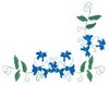 Floral and Vine Corner (Square Hoop)
