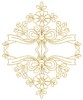 Mirrored Floral Garland (Square Hoop)