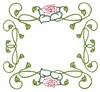 Rose and Vine Square (Square Hoop)