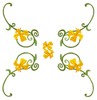 Lily Square (Square Hoop)