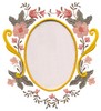 Floral Oval Cutwork Frame( Rosemaling )
