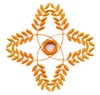 Four Point Wheat Diamond ( Cutwork )
