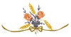Wheat & Flower Swag