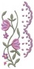 Two Scalloped Floral Vine Border