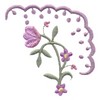Corner Floral Vine Border