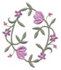 Floral Vine Oval