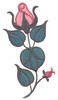 Heritage Rose with Stem