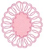 Outline Scalloped Border Oval