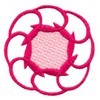 Scalloped Border Circle Two Colour