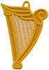 FSL - Harp Christmas Ornament (freestanding)