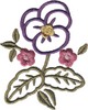 Single Pansy and Posies