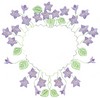 Violet Heart Frame ( Large Hoop )