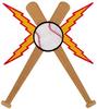 Crossed Bats & Ball