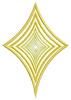 Curved Diamond (Square Hoop)