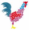 Floral Rooster