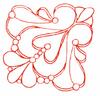Trapunto Quilted Ribbon Corner