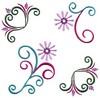 Flowers & Swirls ( Square Hoop )