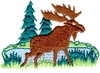Moose in woods
