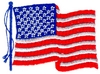 "American Flag, waving"