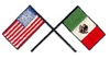 Crossed USA & Mexico Flags