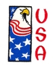 Stars & Stripes (With Eagle & Text)