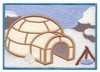 Igloo Scene (Applique)